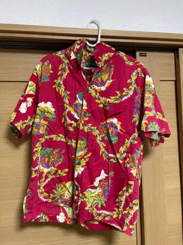 파타고니아 파타로하 하레이와 2000 빨간색 알로하 셔츠 사이즈 S