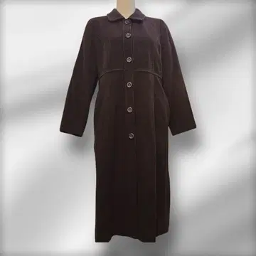 롱 코트 울 코트 Almila 코게 브라운 M 9AR 포켓 있음