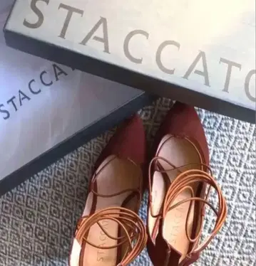 STACCATO 펌프스 새상품급 22.5 스웨이드 추천