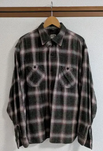 BARNS OUTFITTERS 옴브레 체크 플란넬 셔츠
