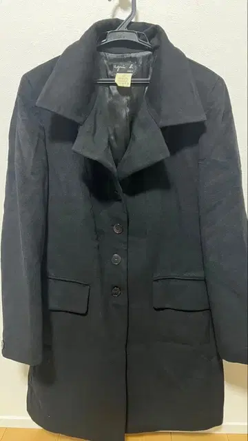 블랙 울 피코트 자켓 사이즈 2