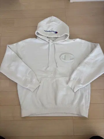 챔피온 속기모 후드티 트레이닝복 화이트 XL