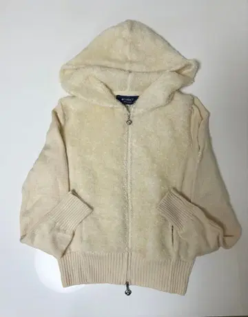 [컨디션 최상] M'S GRACY 울 100% 더블 지퍼 긴팔 후드티