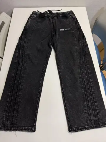 LYFT 빈티지 맨투맨 와이드 라인 팬츠