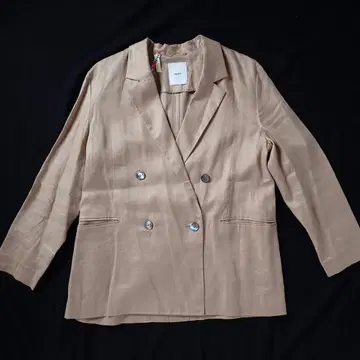 [ 상태 좋음 ] 에브르 ebure 클리어 린넨 더블 브레스트 자켓