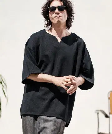 완판템 CAMBIO 2024 SS 키넥 T셔츠 블랙 L 새상품급