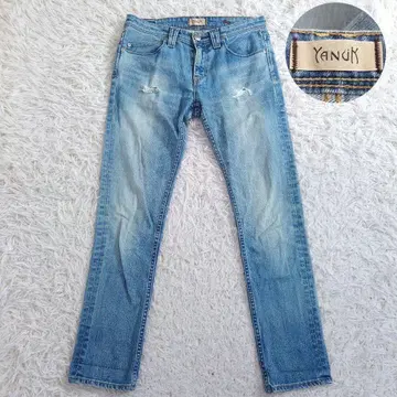 YANUK 야누크 데님 팬츠 Kay 데미지 가공 25 일본제