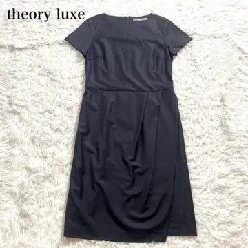 새상품급 띠어리 럭스 이그제큐티브 수트 원피스 반팔 네이비