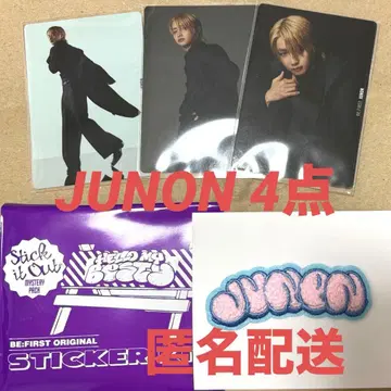 BE:FIRST JUNON BE:ST 트레이딩 카드 팬미팅 스티커 익명