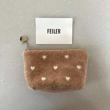 [거의 새상품] 러브리바이페이러 러브리하트 파우치 소 베이지