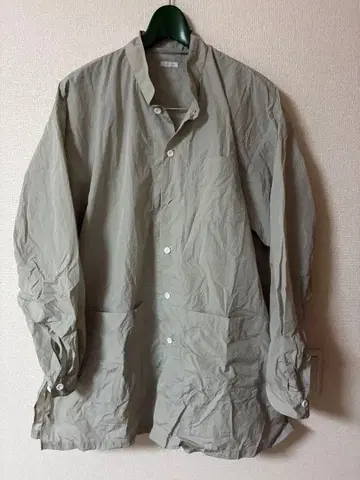 sowbow 나일론 셔츠 오버 사이즈 마오 칼라