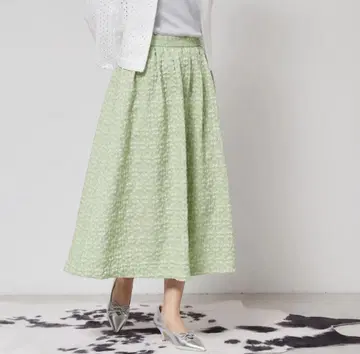 수나우나 턱 플레어 스커트 민트 그린