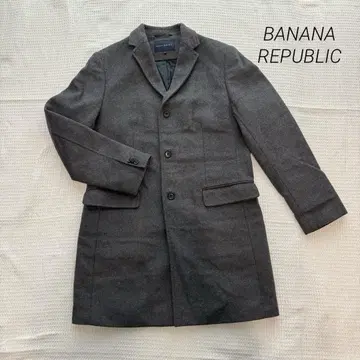 BANANA REPUBLIC 울 혼방 체스터 코트 L 그레이