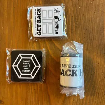 유즈 YUZU GET BACK 가챠 캔뱃지 코인 실린더 3종 세트