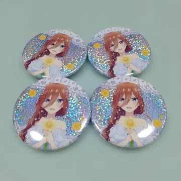 5등분의 신부 나카노 미쿠 애니메이션 원화전 홀로그램 캔뱃지