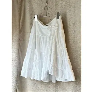 빈티지 캉캉 스커트 화이트