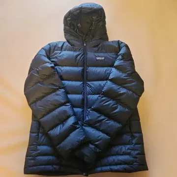 patagonia 후드 부착 다운 자켓 S 남성용 네이비
