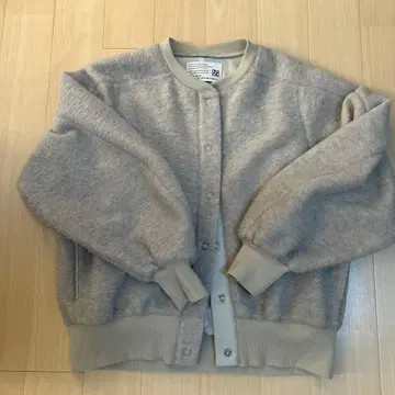 플리스 가디건 블루종