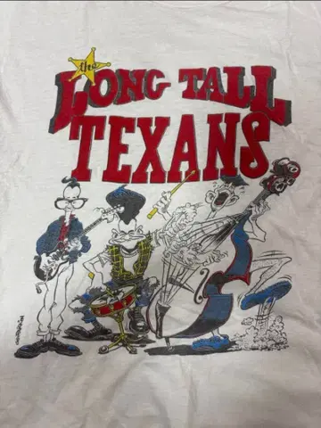 Long Tall Texans T셔츠 당시물 사이코빌리 로카빌리