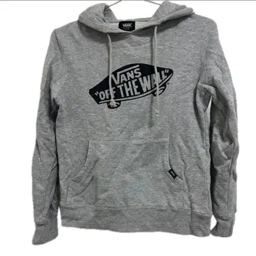 VANS 그레이 후드 부착 후드티