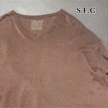 새상품급 S.F.C V-NECK KNIT 오버 사이즈 니트 MOCA