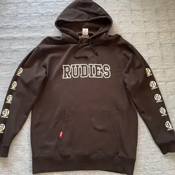 RUDIES 후드티 블랙 XL 사이즈