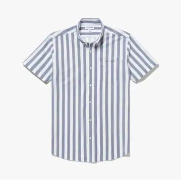 [ LACOSTE ] 바이컬러 스트라이프 반팔 비즈니스 셔츠