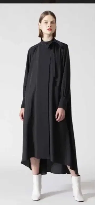 ADORE 어도어 콤비네이션 조젯 원피스