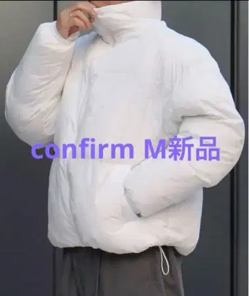 남성용 confirm 나일론 파이버 다운 자켓 화이트 M 새상품