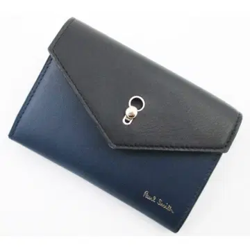 1점 한정 새상품 박스 포함 폴스미스 키홀 명함지갑 블랙 x 블루