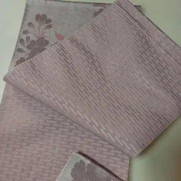 연보라색 꽃무늬 후쿠로 오비