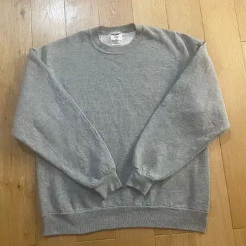 USA 제조 90S 무지 Jerzees 맨투맨 L 빈티지 그레이