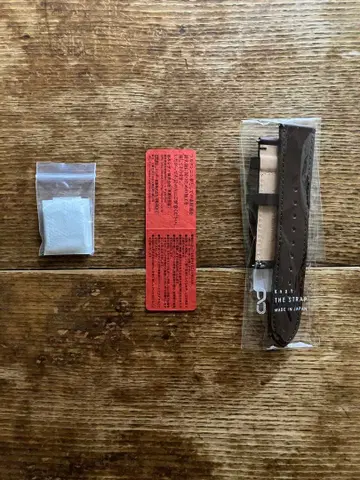 knot 손목시계 벨트 도치기 가죽 다크 브라운 20mm