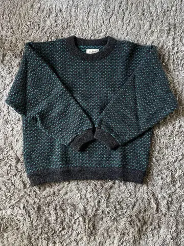 L.L.Bean 남성용 L 니트 스웨터 다크 그린 계열