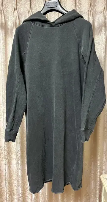 JAMES PERSE 다크 그레이 후드 부착 드레스 사이즈 0