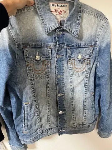 TRUE RELIGION 라이트 블루 데님 자켓