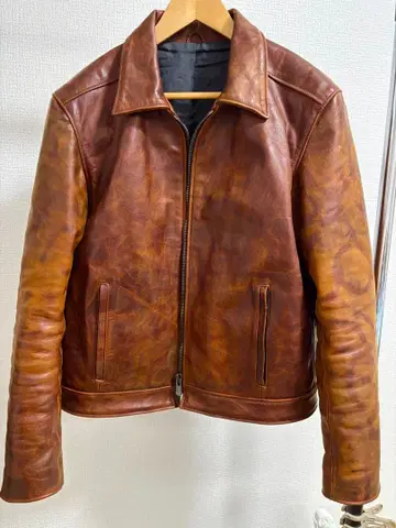 nonoyes 가죽 자켓 풀업 가죽 카프 스킨