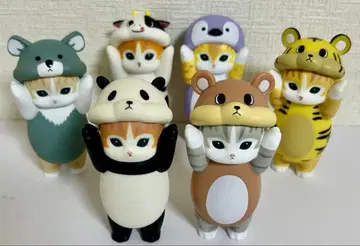 모프 샌드 mofusand 인형옷냥 소프트 비닐 피규어 6개 세트