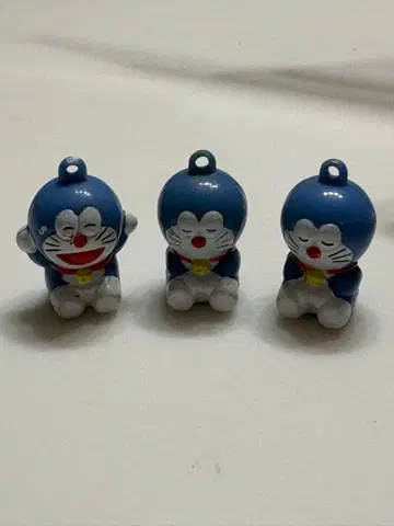 쇼와 레트로 초레어 도라에몽 키링 당시 물품 3개 세트