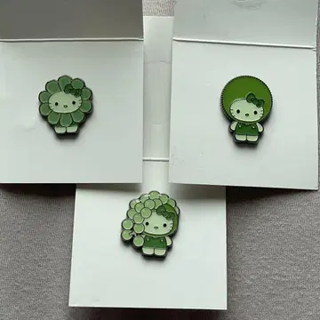 만박 일본관 모 키티 핀 배지 세트