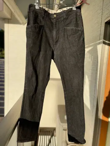 벤 데이비스 조퍼스 스트레치 블랙 데님 팬츠