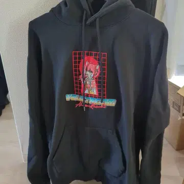 vaultroom 아카미 카루비 후드티 블랙 L 볼트룸 CR