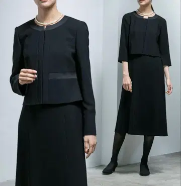 form forma 자켓 & 플레어 원피스 블랙 포멀 수트