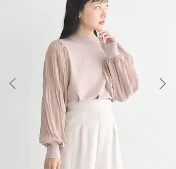 마조리카 플리츠 니트 풀오버 2색 세트