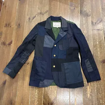 GOWEST KEY 패치워크 테일러드 자켓 XS