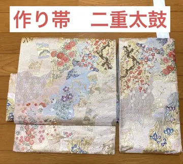 만들어진 오비 이중 북 후쿠로 오비 리메이크 금박