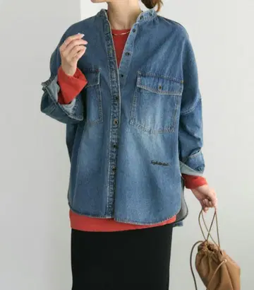 퓨어세신 PUAL CE CIN 빈티지라이크 데님 셔츠