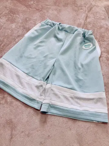 서브컬쳐 천사계 패션 스카이블루 메쉬 패널 숏팬츠 Nuta