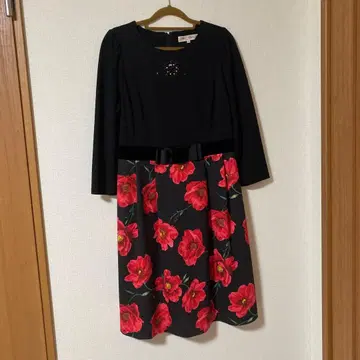 Super Beauty 꽃무늬 원피스 사이즈 40 플라워