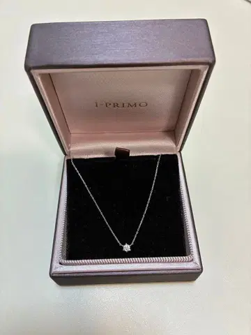 [ 새상품급 ] 아이프리모 싱글 볼 다이아 목걸이